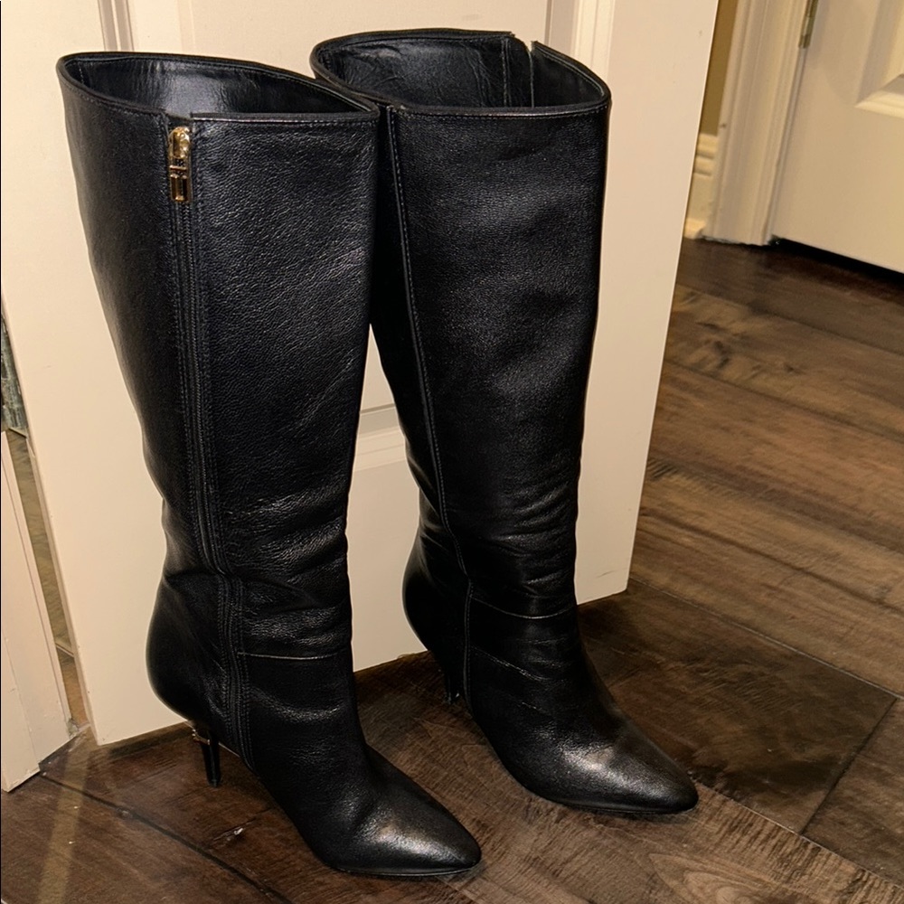 Tory Burch Black Knee-High Boots